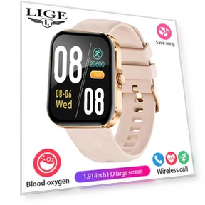 Men's Smart Watch with Bluetooth Call and Health Monitoring — Smartwatches, LIGE