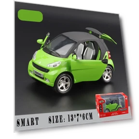 Smart Fortwo Car Model with Lighting and Music Effects — Miniature Rides & Collectibles, Fourall-Model Cars