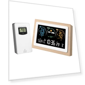 Smart Weather Station with Clock — Home Climate Control, TOMTOP JMS