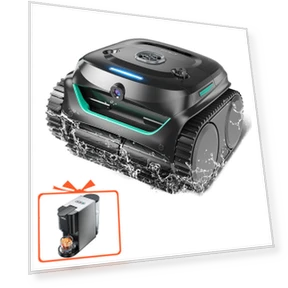 Vision Cordless Pool Robot Vacuum + Coffee Machine Bundle — Smart Cleaning Robots, WYBOT