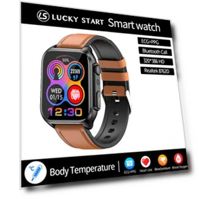 Bluetooth Smart Watch with Sleep Monitoring & ECG+PPG — Smartwatches, Lucky Start