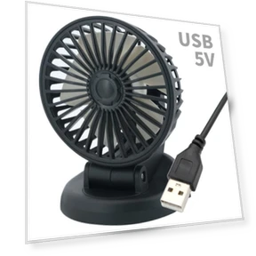 Car Fan with 3 Heads — Portable USB Fans, zhishangyoupin