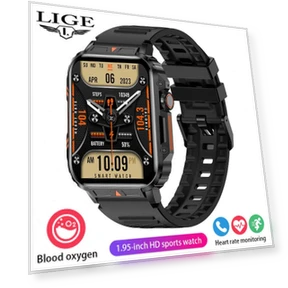 Men's Military Style Smartwatch for Outdoor Sports — Sport Watches, LIGE