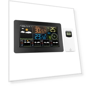 Multifunctional Color Weather Station with Wi-Fi — Home Climate Control, Factory Discount Outlet