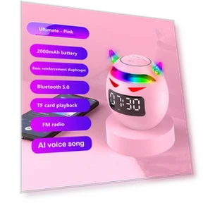 Portable Cute Little Devil AI Smart Bluetooth Speaker — Portable Sound Systems, Factory Discount Outlet