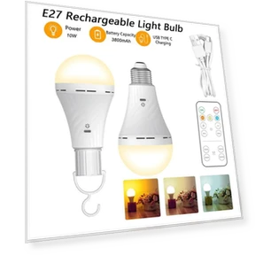 Rechargeable USB C Bulb with Remote Control — LED, Binchi Lighting Appliances