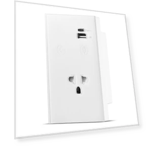 WiFi Wall Touch Light Switch with USB Type-C Outlet — Outlet Switches, Neoglint