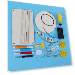 Creative Wooden Electric Plotter Drawing Robot STEM Model — Construction Kits, YDM Beauty Life