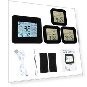 Digital Hygrometer with 5 Remote Sensors — Hygrometers, TOMTOP JMS
