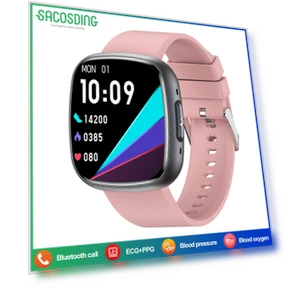 Smart Watch with ECG Heart Health Analysis — Smartwatches, SACOSDING