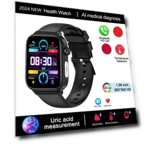 Smartwatch with ECG & PPG Non-Invasive Uric Acid Monitoring — Smartwatches, Zodvboz