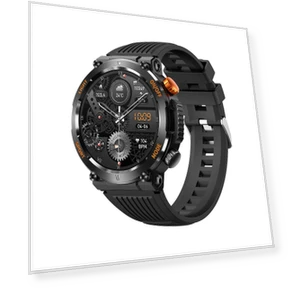 SmartWatch with HD LED Flashlight and Compass — Smartwatches, QTLLBT