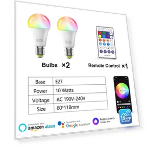 Wi-Fi Smart LED Bulb — LED, Rainbow Rain