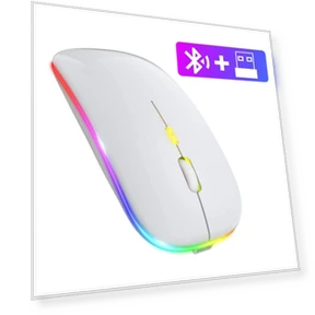 Wireless Mouse with RGB LED Backlight — Mouse Pads, Meiteai-All
