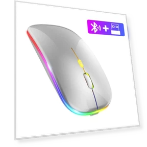 Wireless Mouse with RGB LED Backlight — Mouse Pads, Meiteai-All