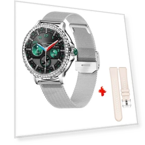 Women's Smart Watch with Diamond Bracelet — Smartwatches, ESTG
