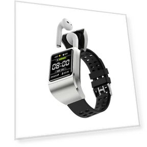2-in-1 Smart Watch with TWS Bluetooth Headset — Wearable Accessories, Tiktop2