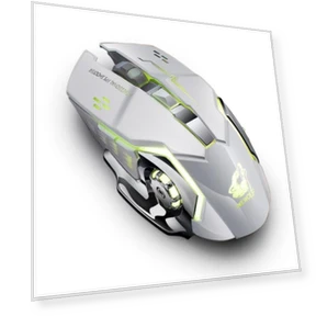Ergonomic Rechargeable Breathable Lamp, Silent Wireless Gaming Mechanical Mouse — Mouse Pads, Uav parts center