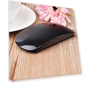 Ergonomic USB Wireless Thin Mouse with Touch Wheel — Computer Mice, Uav parts center