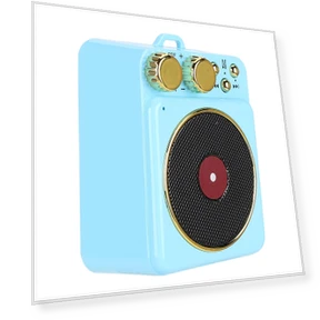 Retro Bluetooth 5.0 Speaker with Smart Voice Broadcast — Portable Sound Systems, Honor Electronics