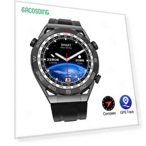 Smartwatch with ECG+PPG, Bluetooth Calls, GPS Tracker — Smartwatches, Tiktop2