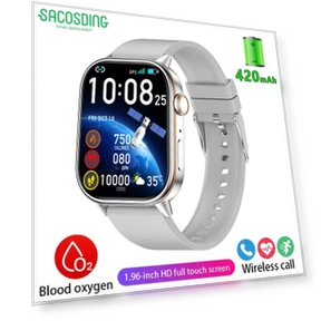 Ultra HD Smart Watch with GPS and Bluetooth Calling — Smartwatches, SACOSDING