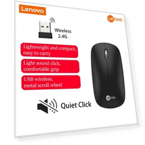 Wireless Silent Mouse — Computer Mice, Lenovo