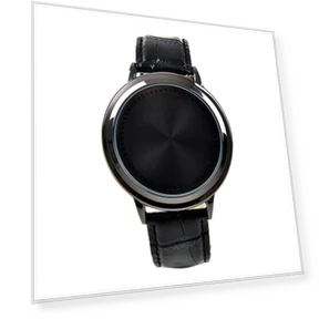 Fashionable Men's LED Touch Watch with Round Dial — Men's Timepieces, liannian