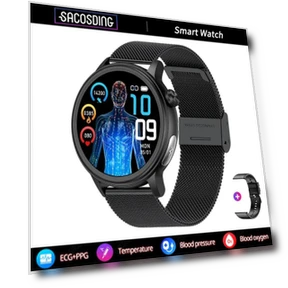 Smart Watch with ECG + PPG Bluetooth Calling — Smartwatches, SACOSDING