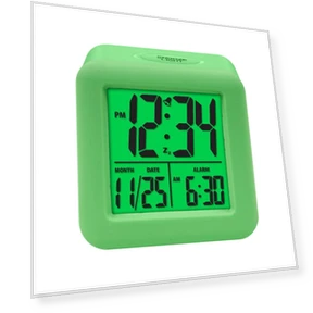Soft-Cube Alarm Clock with LCD Display and Smart Lighting — Alarms & Clocks, Equity By La Crosse