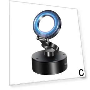 360° Rotating Universal Vacuum Magnetic Phone Holder — Dashboard Installation Kits, Auto Launcher
