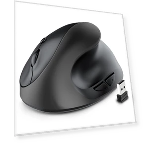 Ergonomic Wireless Vertical Rechargeable Silent Designer Mouse — Mouse Pads, Computer boost