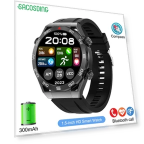 Men's Smart Watch with Bluetooth Calling and GPS Tracking — Wearable Accessories, SACOSDING