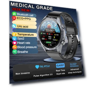 Smart Watch with ECG+PPG and Uric Acid Monitoring — Wearable Accessories, Zodvboz