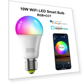 Smart WiFi LED RGB Lamp — LED, HOME-Auto-001