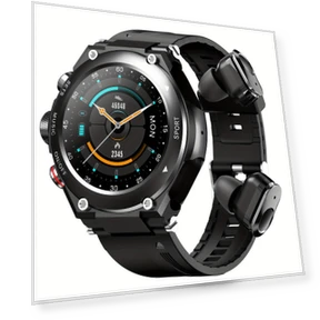Smartwatch with Earbuds — Wearable Accessories, Rainbuvvy