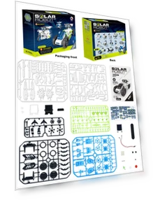 12-in-1 Solar Powered Robot WALL-E Puzzle Toy — Solar Power, Super Go