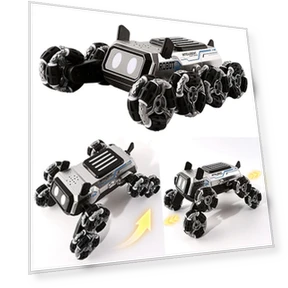 2.4G RC Car 8-Wheel Robot Dog Stunt Vehicle — Remote Control Cars, Tiktkkkk