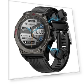 2-in-1 Smart Watch with TWS Bluetooth Earbuds — Smartwatches, Tiktkkkk