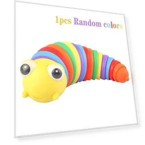 3D Finger Fidget Slug Caterpillar Stretchy Sensory Stress Toy — Blocks, TinyJoy