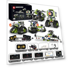 5-in-1 Programmable LED Camera Robot Building Blocks Toy — Construction Kits, Super Go