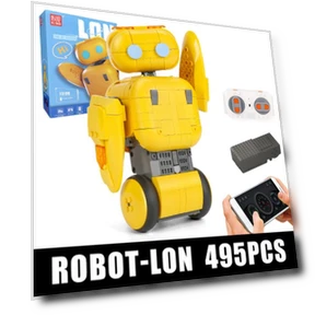 Creative Toys Technical Application RC Intelligent Robot Building Block Educational Toys for Kids Christmas Gifts — Construction Kits, MOULD KING