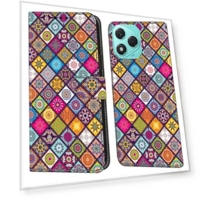 Case with Card Slot Pattern Printed TPU+PU Leather Flip Phone Cover — Smartwatch Protectors, Smartwatch 2025