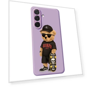 Cool Bear Pattern Printing Straight Edge TPU Phone Back Cover — Bumpers, Smartwatch 2025
