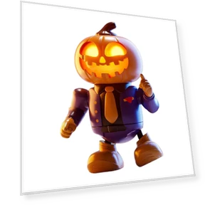 Dancing Pumpkin Robot — Spooky Sounds, Hong Fashion