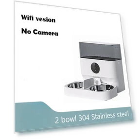 Double Bowl Remote WiFi Control Multi Pet Feeder — Feeders, Surrunme
