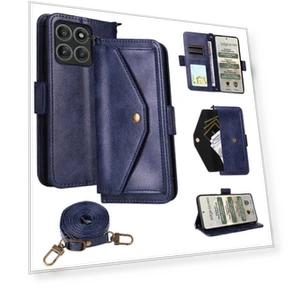Leather Case with Magnetic Closure and Crossbody Strap — Flip Cases, Smartwatch 2025