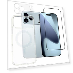Phone Case with Tempered Glass Screen Film and Clear Lens Film — Phone Accessories, Smartwatch 2025