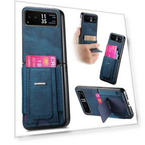 Retro Leather Back Cover with Card Holder — Flip Cases, Smartwatch 2025