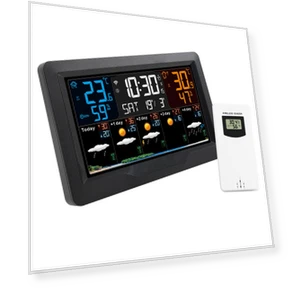 Smart Weather Station with Clock — Home Climate Control, TOMTOP JMS